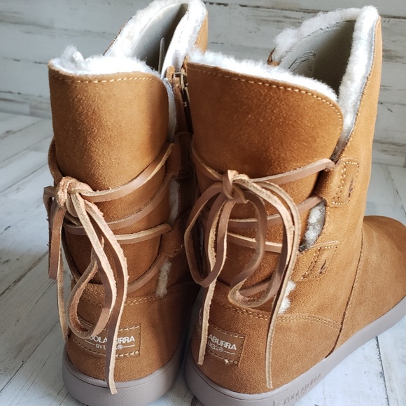 UGG Koolaburra Shazi Short Chestnut Boots NIB - Picture 6 of 9